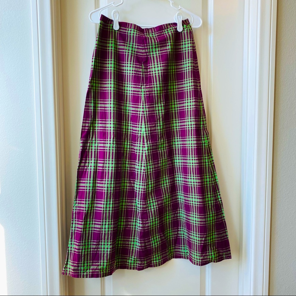 ❌SOLD❌ vintage plaid maxi skirt
